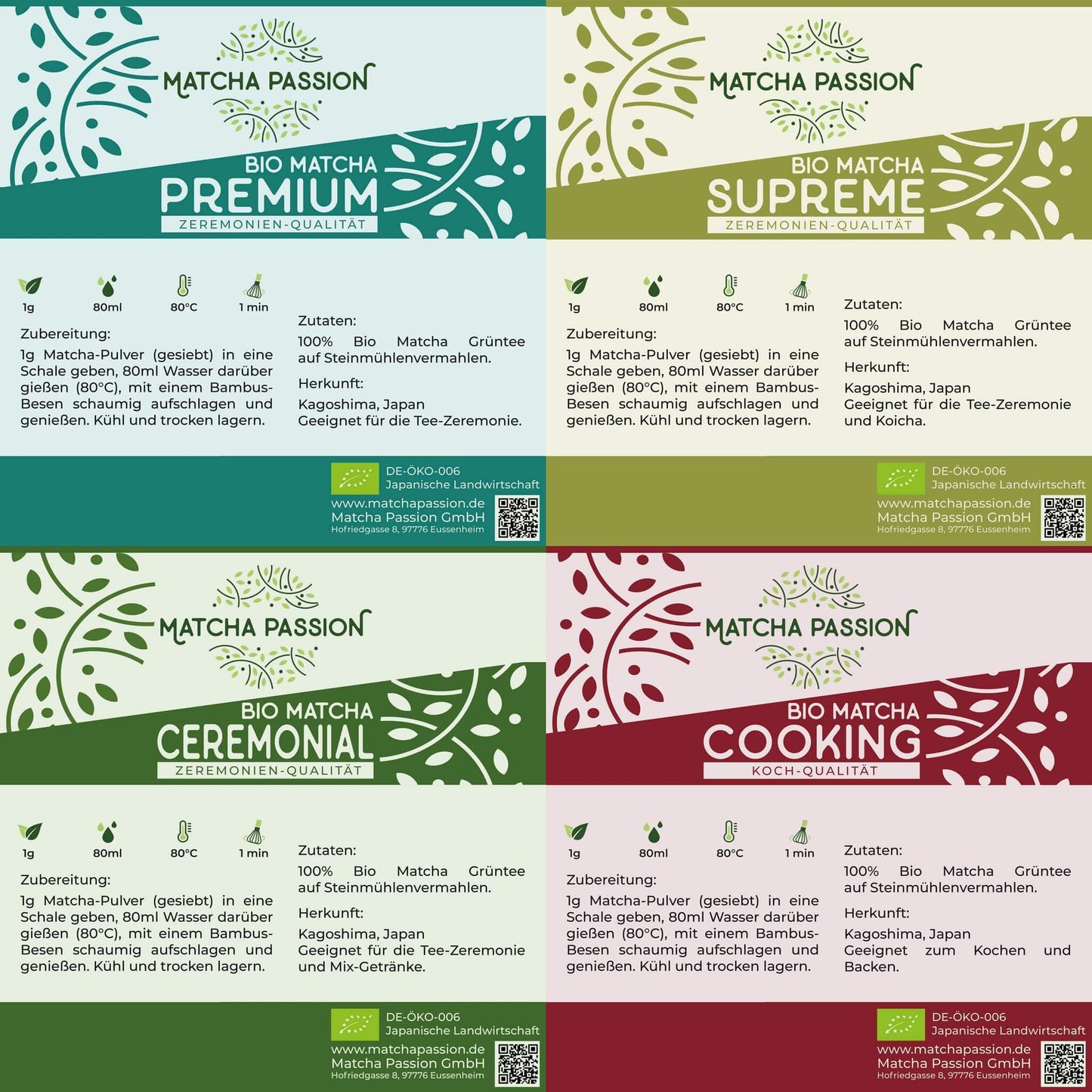 Bio Matcha 30g Dose 4 Varianten Ceremonial Premium Supreme Cooking Set Grüntee Pulver Matcha Passion 2048x2048 2