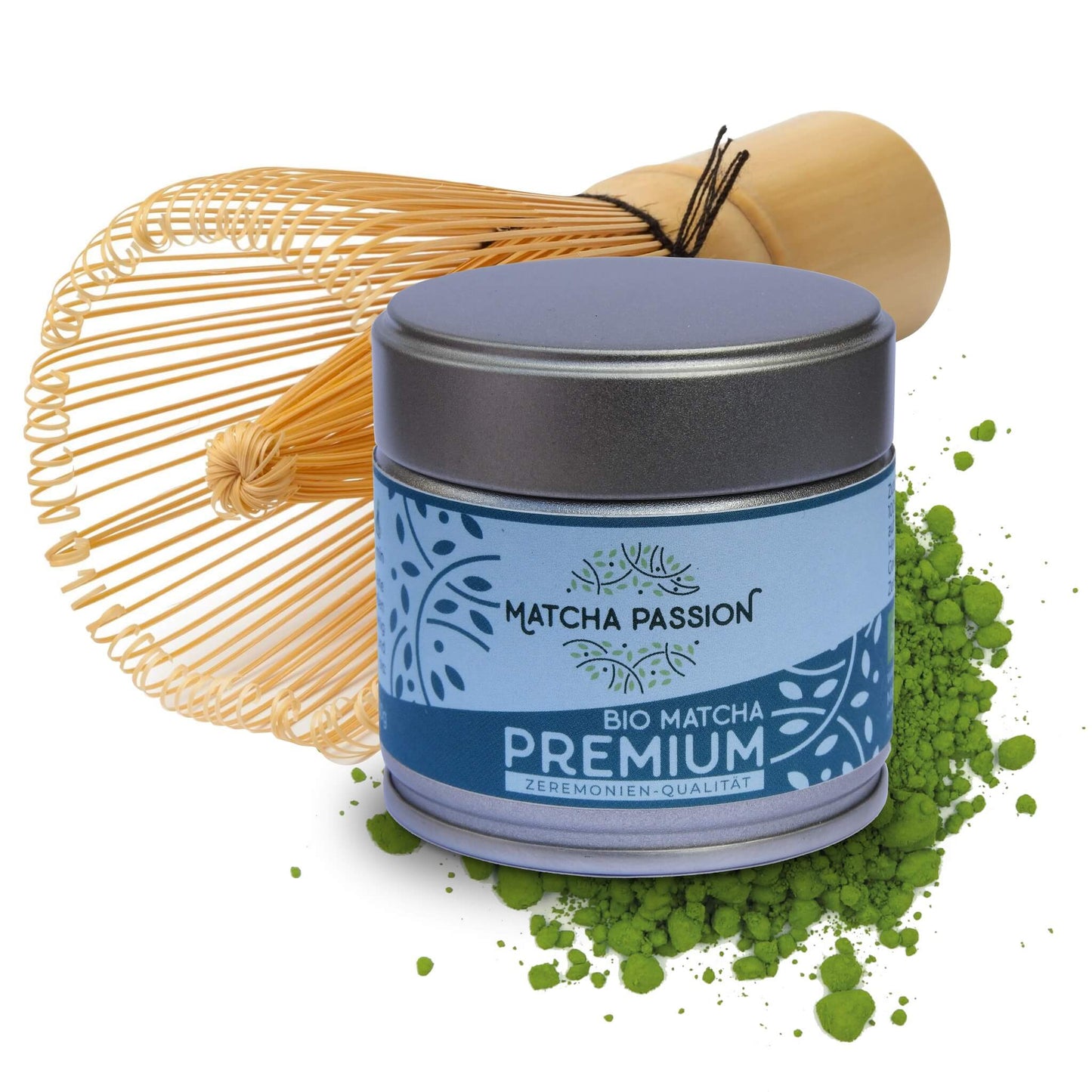 Bio Matcha Premium 30g Dose und Bambusbesen Matcha Passion 13 2048x2048