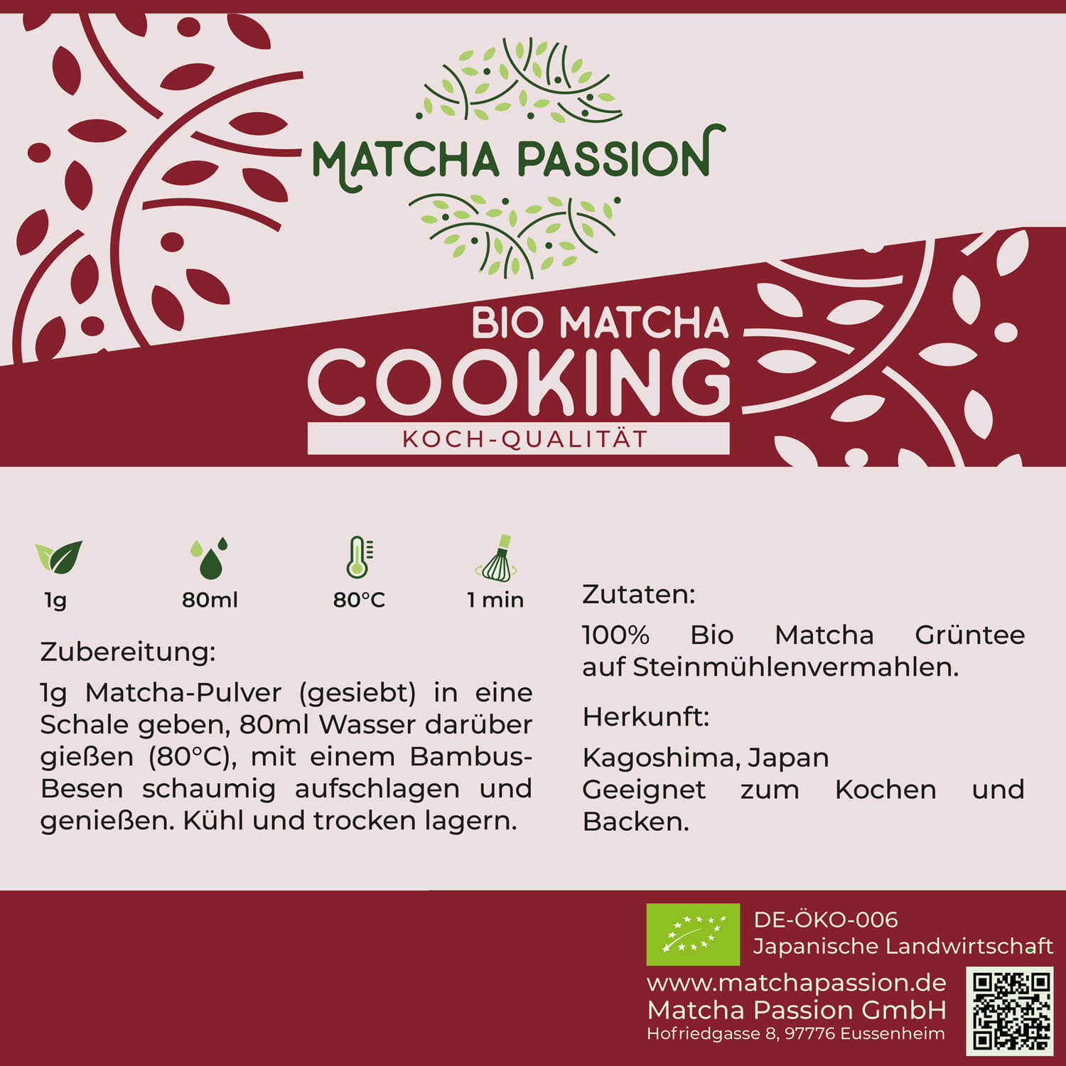 Bio Matcha Cooking 30g Dose Grüntee Pulver Matcha Passion 1500x1500 6
