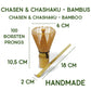 Matcha Besen & Löffel als Set aus Bambus Chasen mit 100 Borsten Chashaku Matcha Passion 2048x2048 3