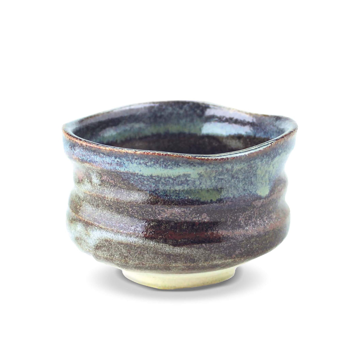 Japanische Matcha-Schale Kutani Ware – Handgefertigt, 200 Ml, Mit Katzen-Motiv